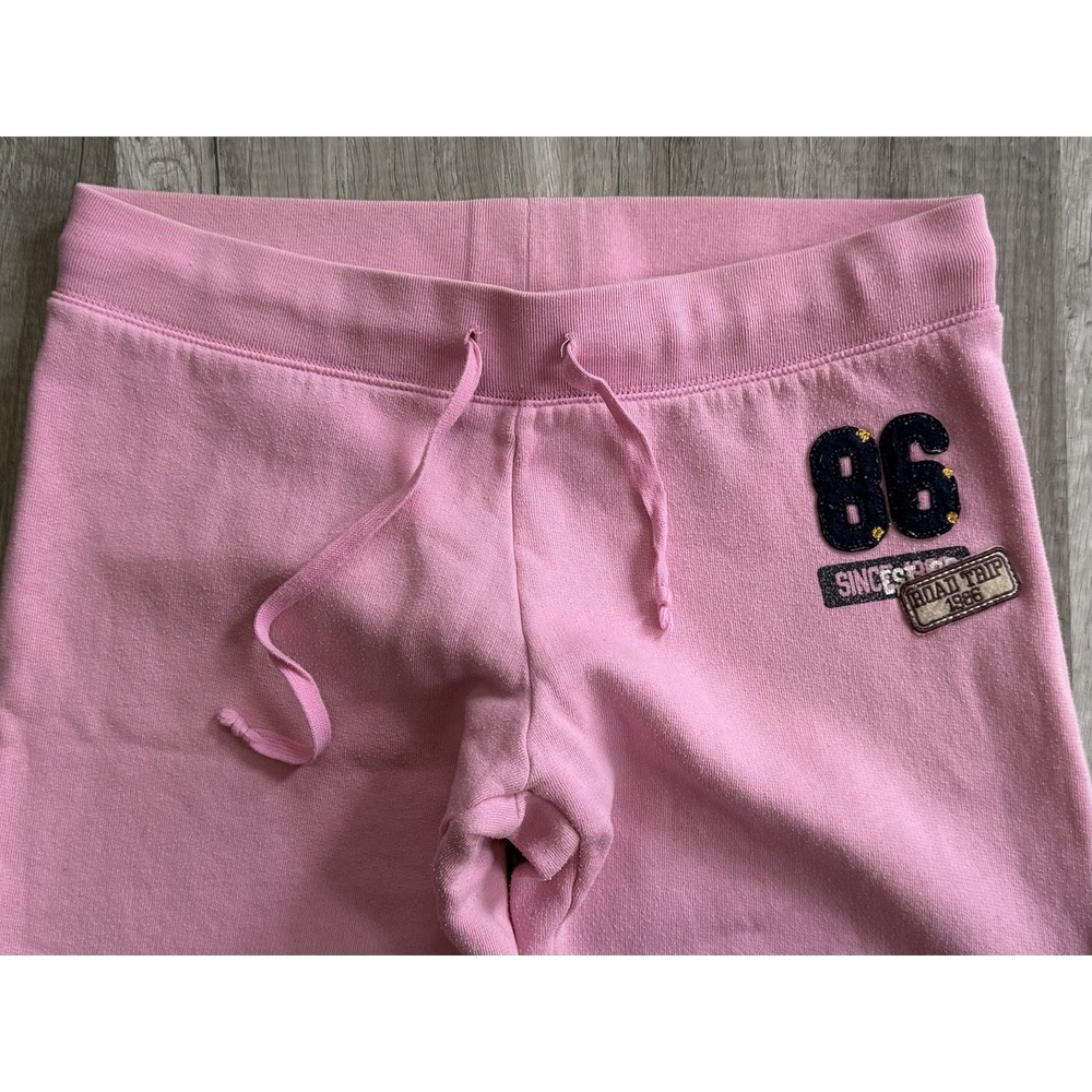 Victoria's Secret Women's 2007 Small Y2K PINK Sweatpants Pink Logo Joggers 86 - Picture 5 of 16